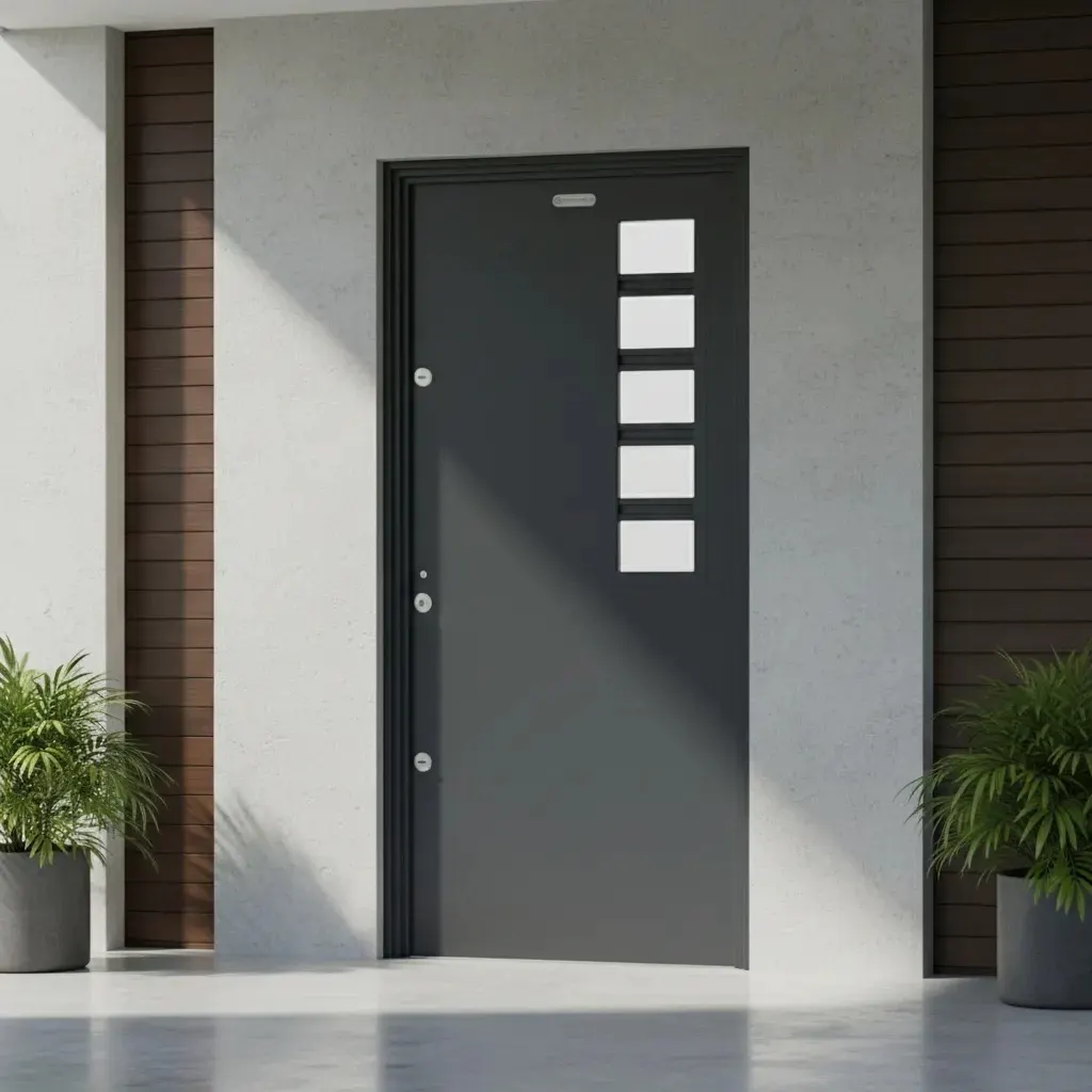 Puerta Chapa 1/2 reja Mod. 142