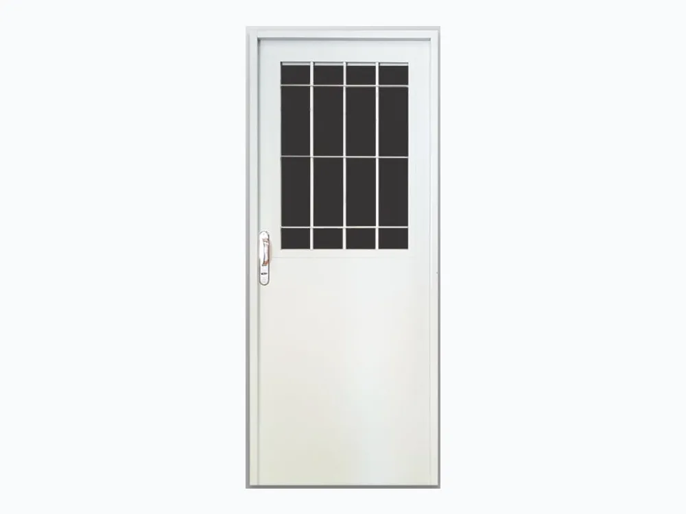 Puerta de Chapa Doble Inyectada Mod. 146 1/2 Reja Maciza con Postigo