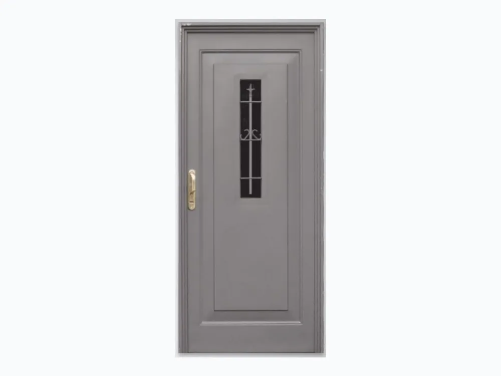 Puerta de Chapa Doble Inyectada Mod. 762 1/2 Reja Colonial Central