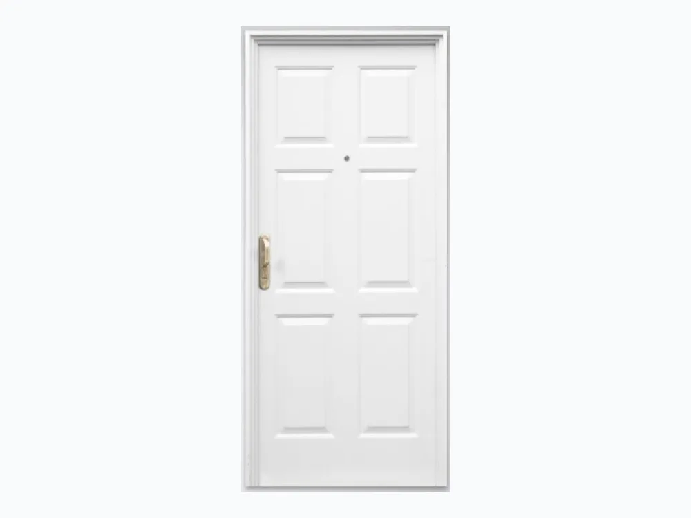 Puerta de Chapa Doble Inyectada Mod. 910 Ciega 6 Tableros Recta