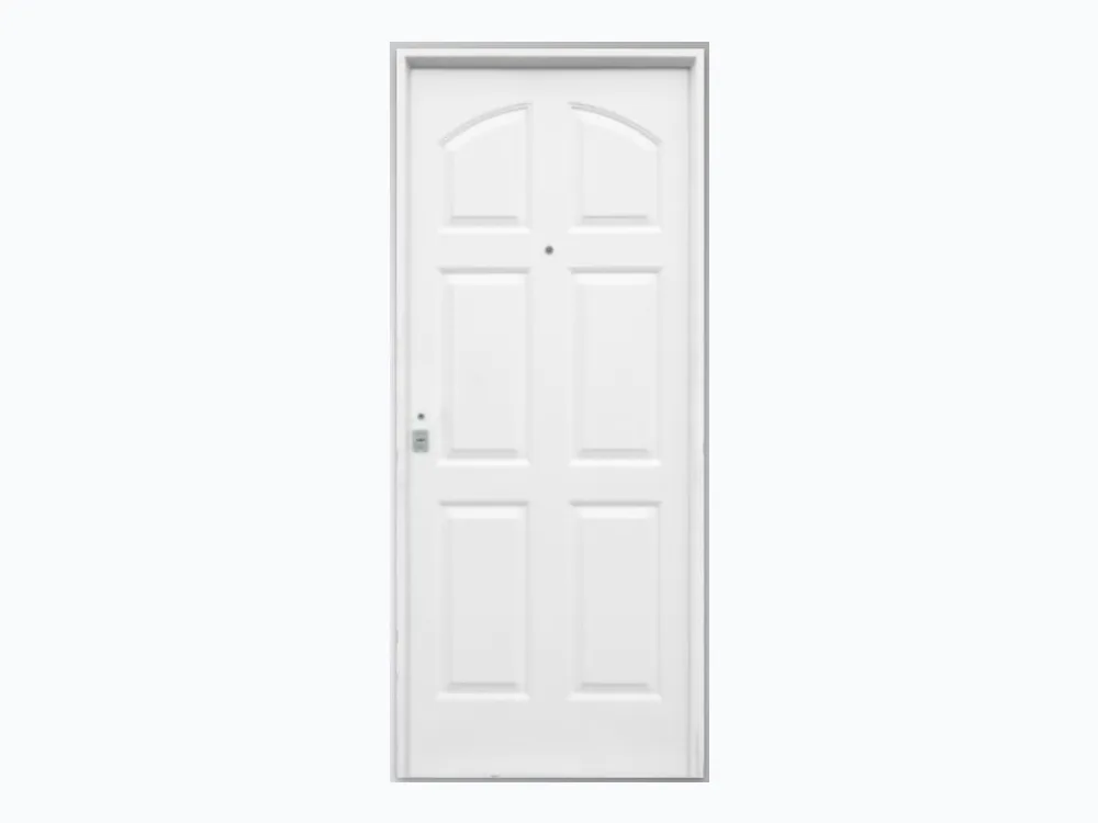 Puerta de Chapa Simple Estampada Mod. 983 Ciega 6 Tableros 1/4 Punto