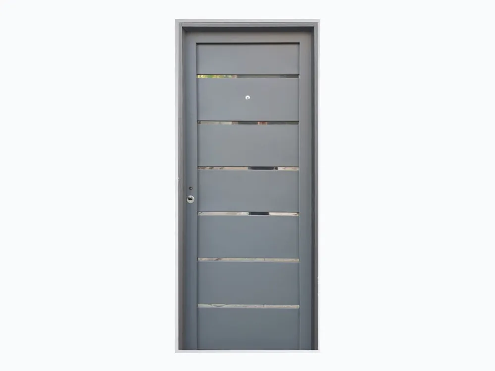 Puerta de Chapa Simple Mod. 113 Machimbrada 6 Buñas