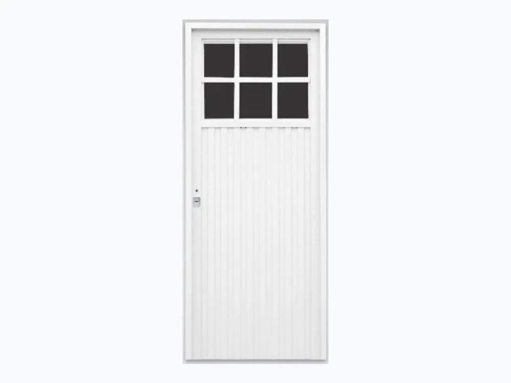 Puerta de Chapa Simple Mod. 302 1/4 Reja