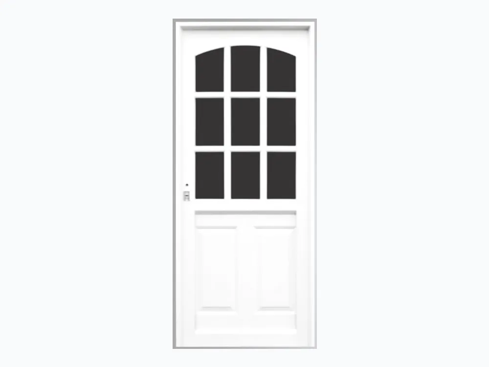 Puerta de Chapa Simple Mod. 840 1/2 Reja
