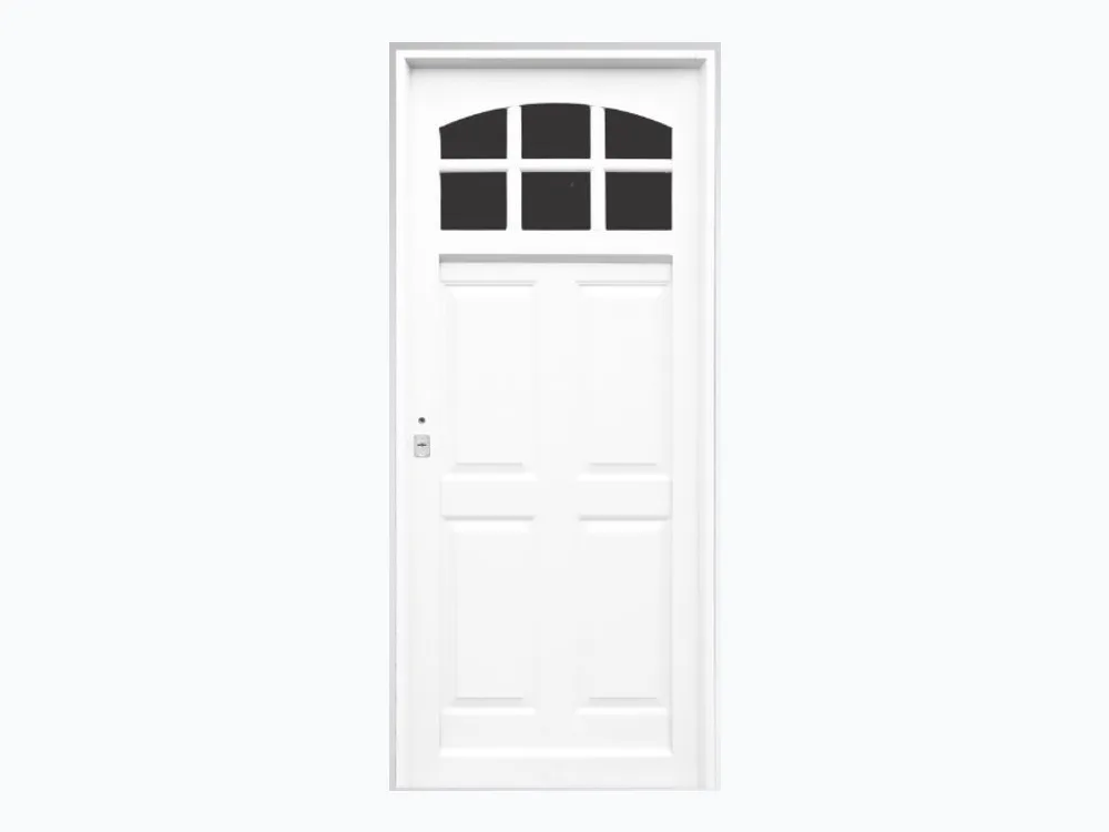 Puerta de Chapa Simple Mod. 860 1/4 Reja