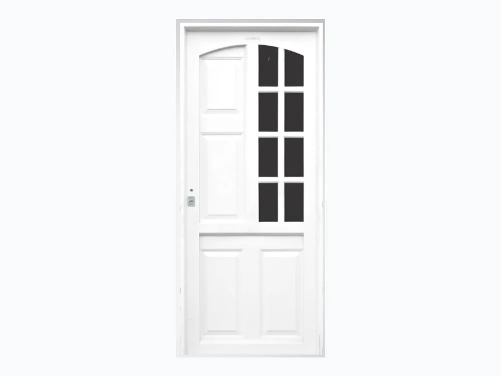 Puerta de Chapa Simple Mod. 861 Reja Lateral